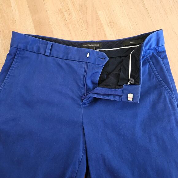 Banana Republic Women's Ryan Fit Royal Blue Crop Ankle Pant Size 6 - Picture 6 of 9